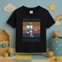 Jesus Saves Passes To Noah He Shoots He Scores Toddler T-Shirt thumb 3
