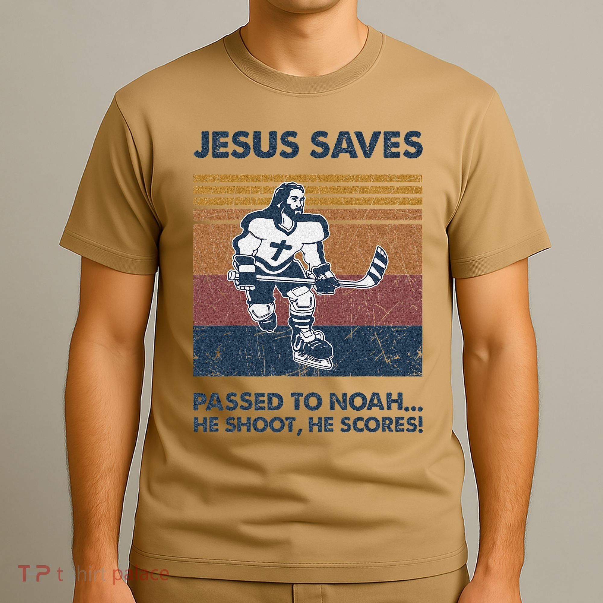 Jesus Saves Passes To Noah He Shoots He Scores T-Shirt