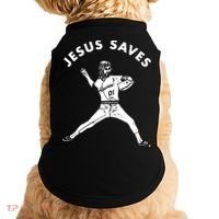 Jesus Saves Religious Christian Faith Baseball Doggie Tank thumb 0