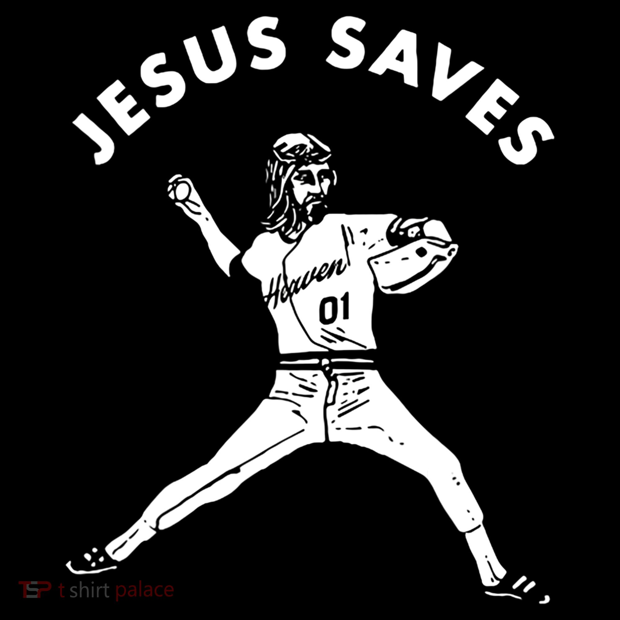 Jesus Saves Religious Christian Faith Baseball Coffee Mug