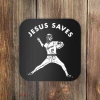 Jesus Saves Religious Christian Faith Baseball Coaster thumb 0