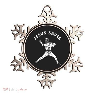 Jesus Saves Religious Christian Faith Baseball Ornament