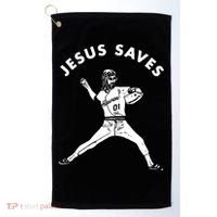 Jesus Saves Religious Christian Faith Baseball Golf Towel thumb 0