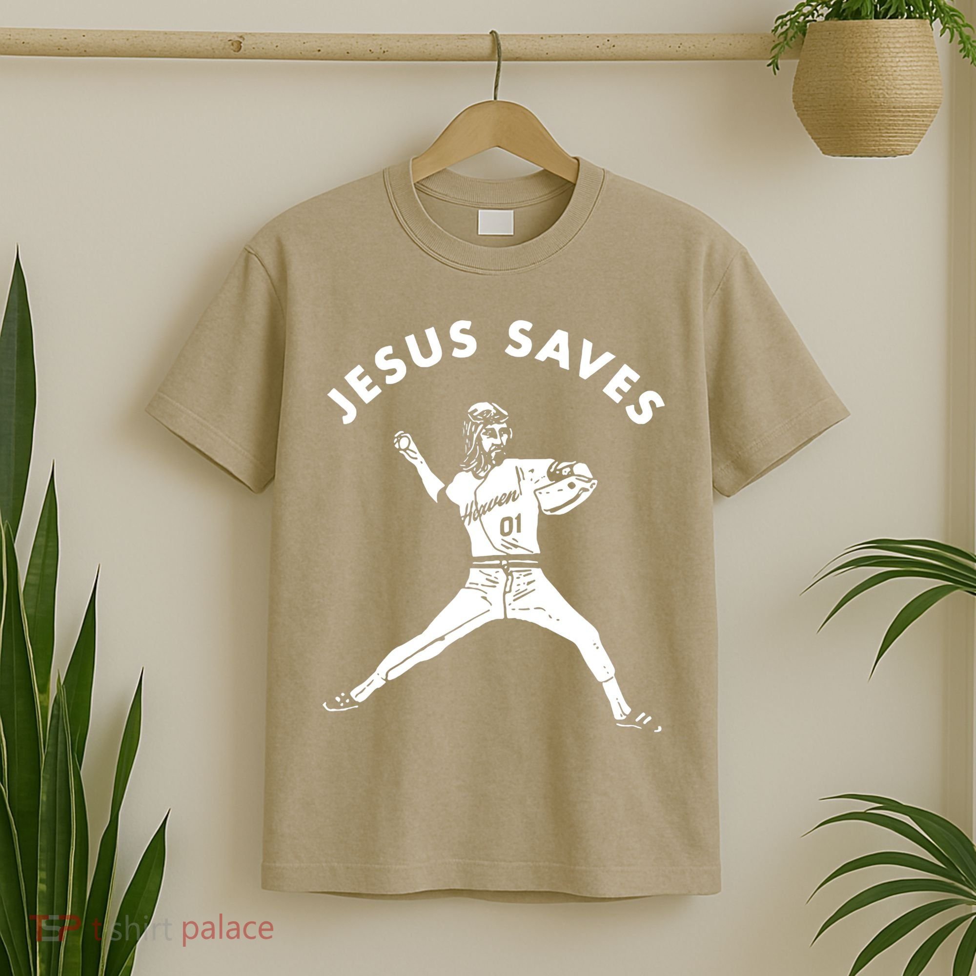 Jesus Saves Religious Christian Faith Baseball T-Shirt