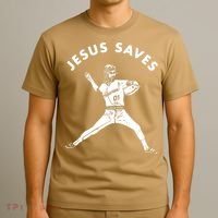 Jesus Saves Religious Christian Faith Baseball T-Shirt thumb 3