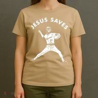 Jesus Saves Religious Christian Faith Baseball T-Shirt thumb 4