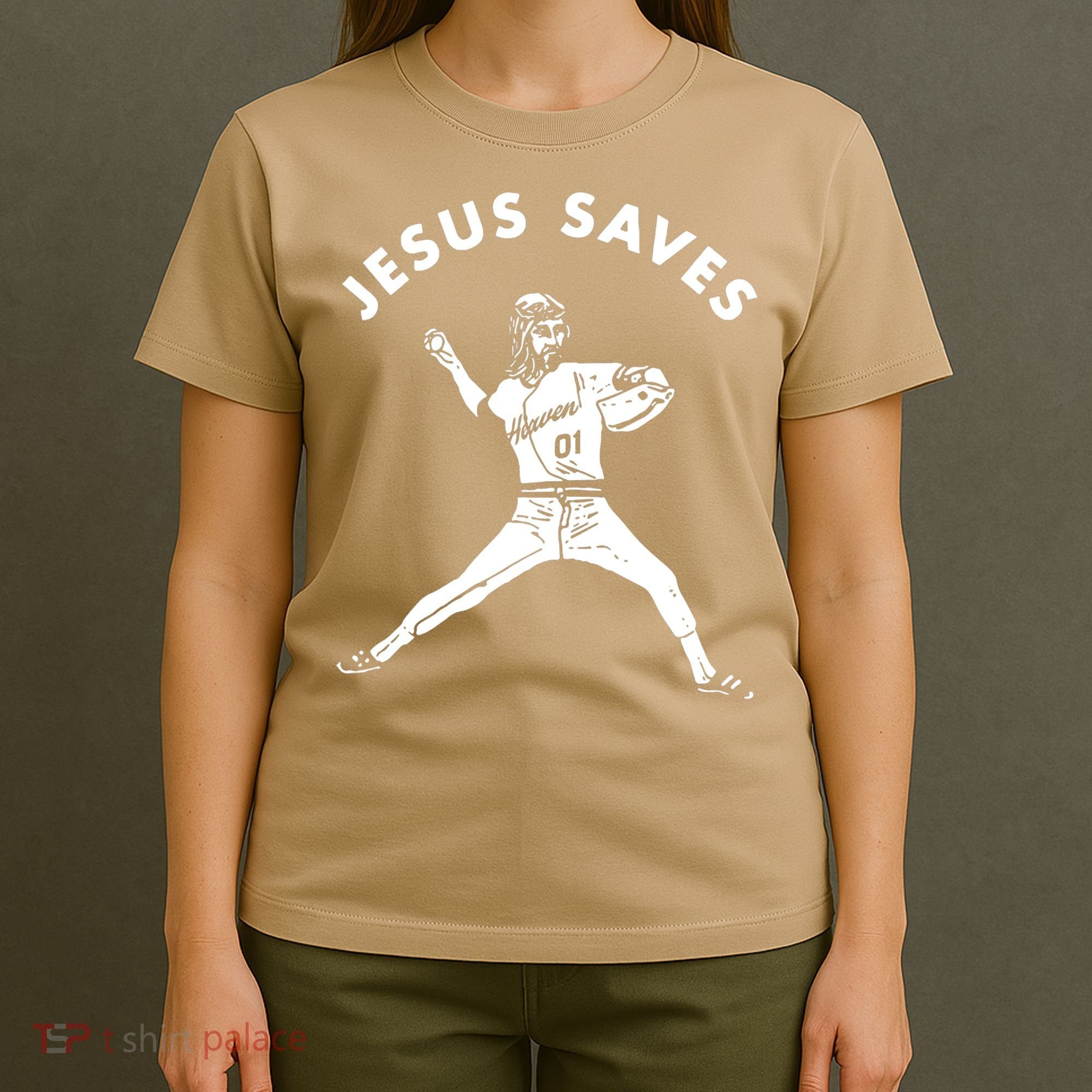Jesus Saves Religious Christian Faith Baseball T-Shirt