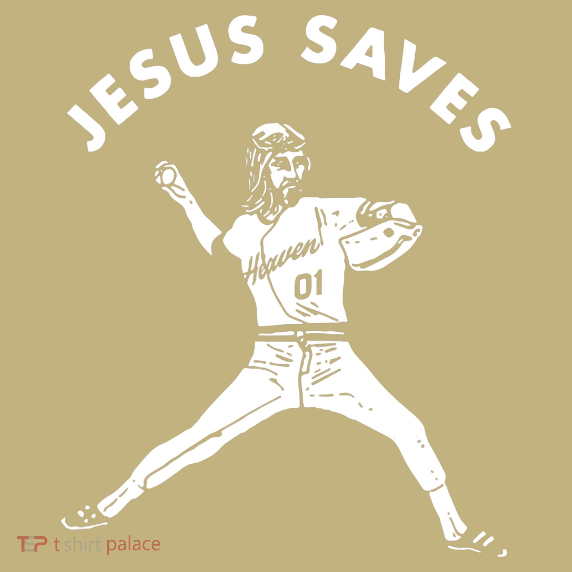 Jesus Saves Religious Christian Faith Baseball T-Shirt