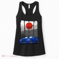 Jdm Skyline R34 Car Tuning Japan Rising Sun Drift Women's Tank Top thumb 0