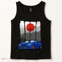Jdm Skyline R34 Car Tuning Japan Rising Sun Drift Tank Top thumb 2