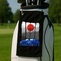 Jdm Skyline R34 Car Tuning Japan Rising Sun Drift Golf Towel thumb 2