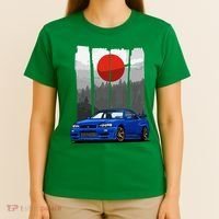 Jdm Skyline R34 Car Tuning Japan Rising Sun Drift T-Shirt thumb 4