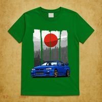 Jdm Skyline R34 Car Tuning Japan Rising Sun Drift T-Shirt thumb 5
