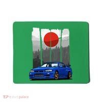 Jdm Skyline R34 Car Tuning Japan Rising Sun Drift Mousepad thumb 0