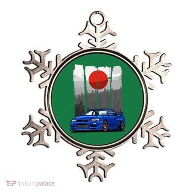 Jdm Skyline R34 Car Tuning Japan Rising Sun Drift Ornament