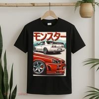 JDM Skyline R32 Car Tuning Japan Rising Sun Drift T-Shirt thumb 2