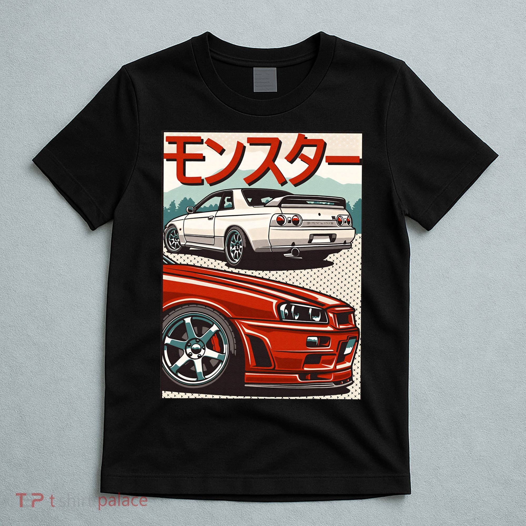 JDM Skyline R32 Car Tuning Japan Rising Sun Drift T-Shirt