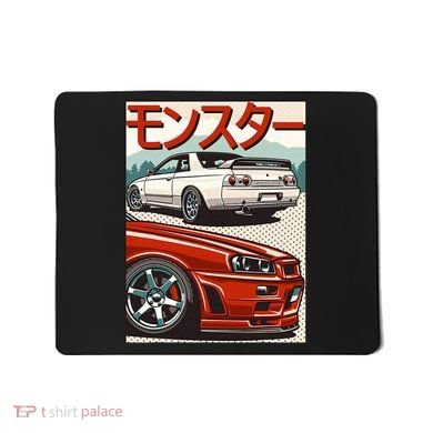 JDM Skyline R32 Car Tuning Japan Rising Sun Drift Mousepad