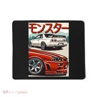 JDM Skyline R32 Car Tuning Japan Rising Sun Drift Mousepad thumb 0