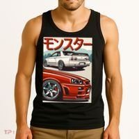 JDM Skyline R32 Car Tuning Japan Rising Sun Drift Tank Top thumb 3