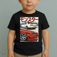 JDM Skyline R32 Car Tuning Japan Rising Sun Drift Toddler T-Shirt thumb 2