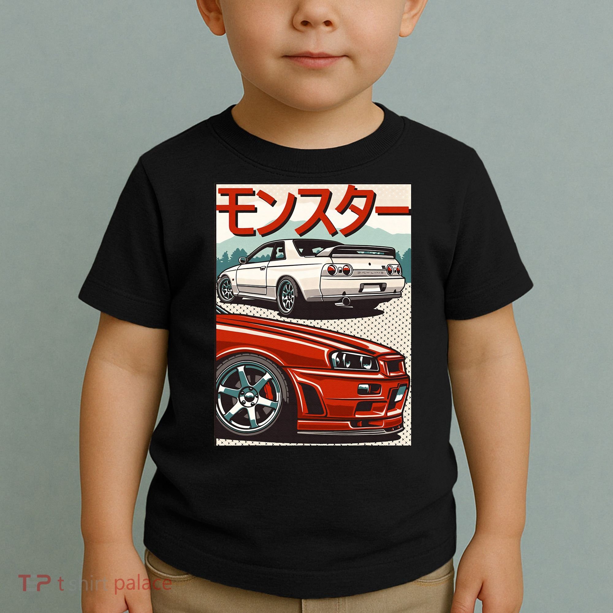 JDM Skyline R32 Car Tuning Japan Rising Sun Drift Toddler T-Shirt