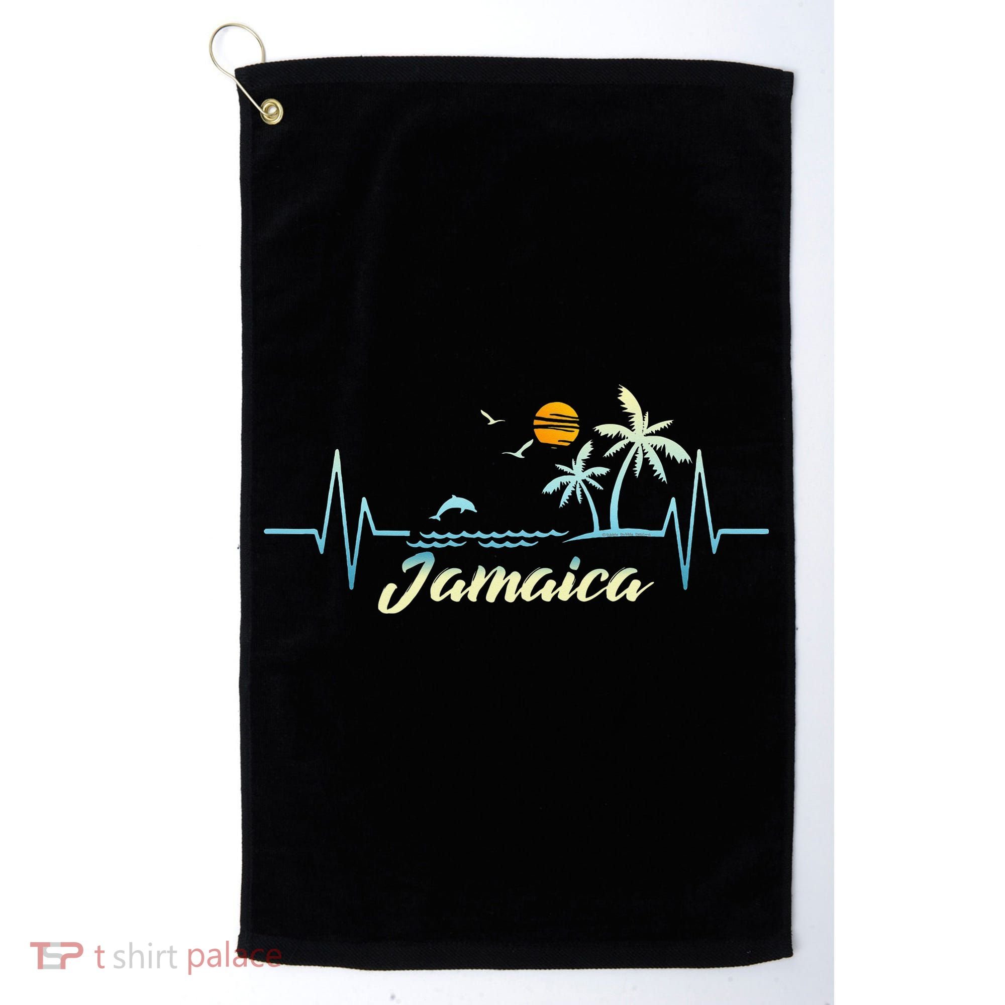Jamaican Souvenir Spring Break Jamaica Golf Towel