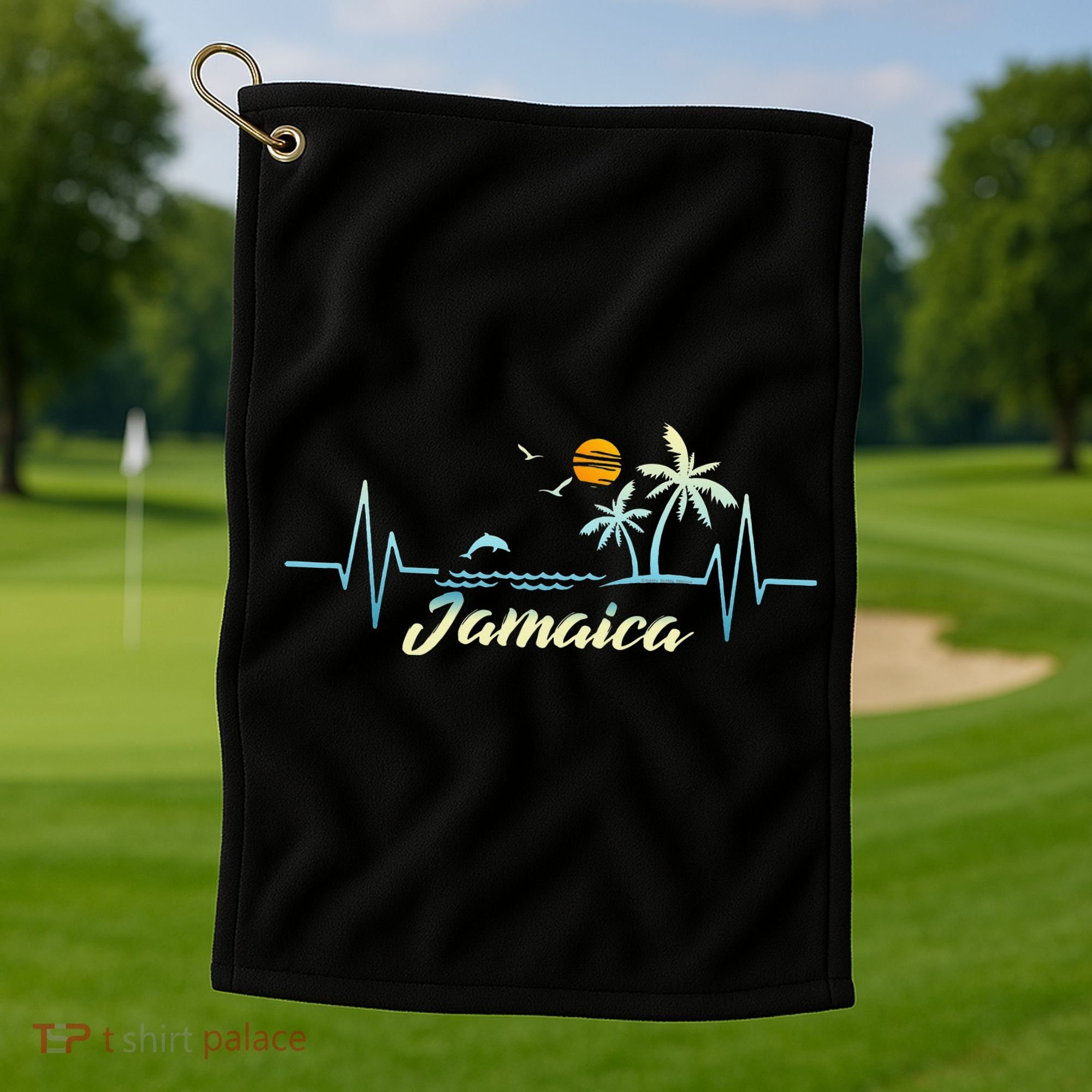 Jamaican Souvenir Spring Break Jamaica Golf Towel