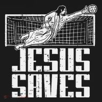 Jesus Saves Soccer Football Christian Goalie Goalkeeper Women's Hoodie thumb 2