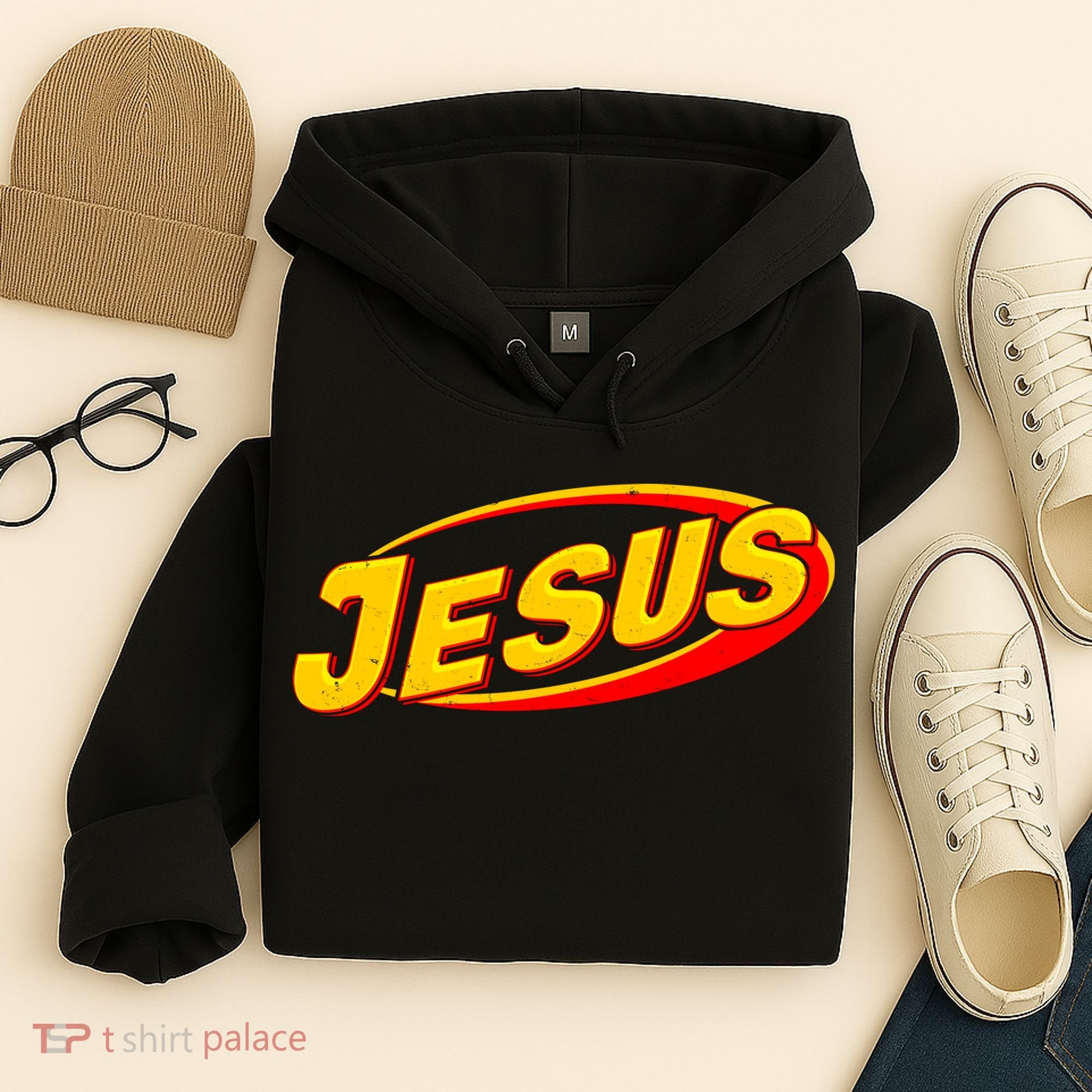 Jesus Sports Style Logo Hoodie