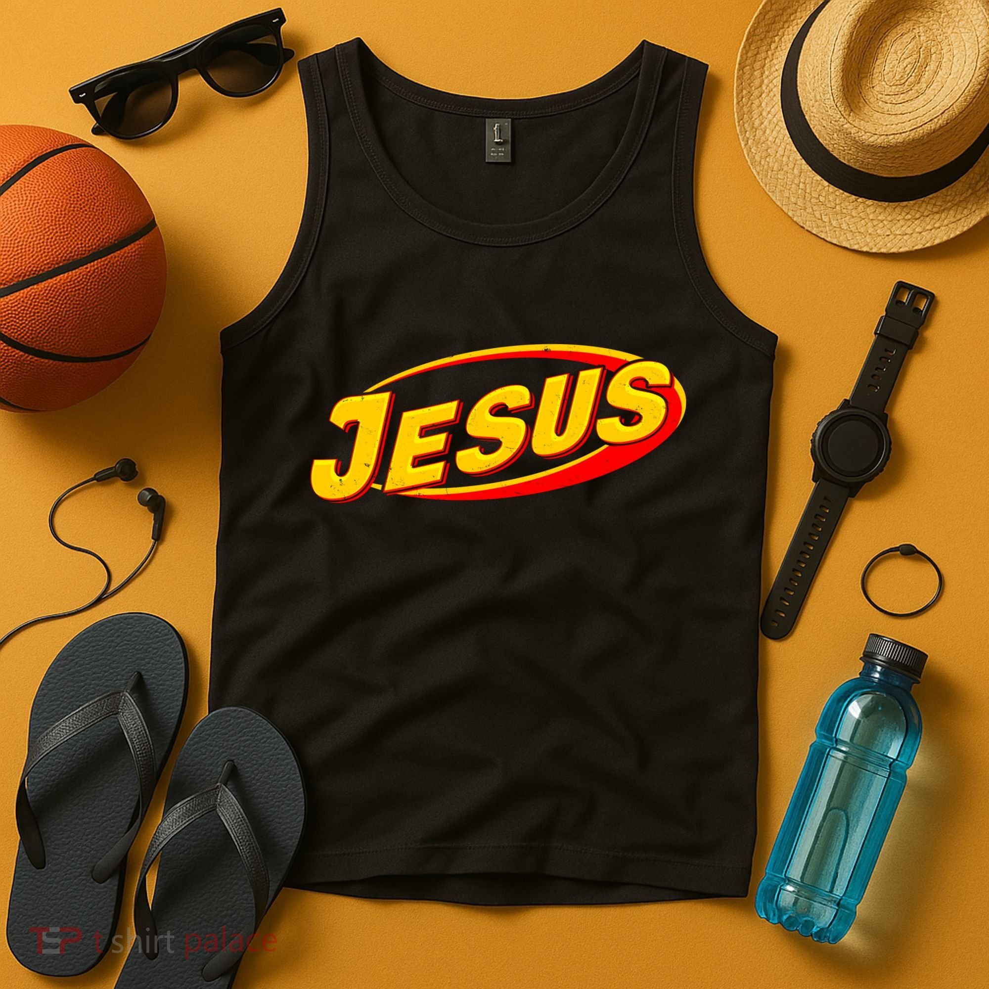 Jesus Sports Style Logo Tank Top