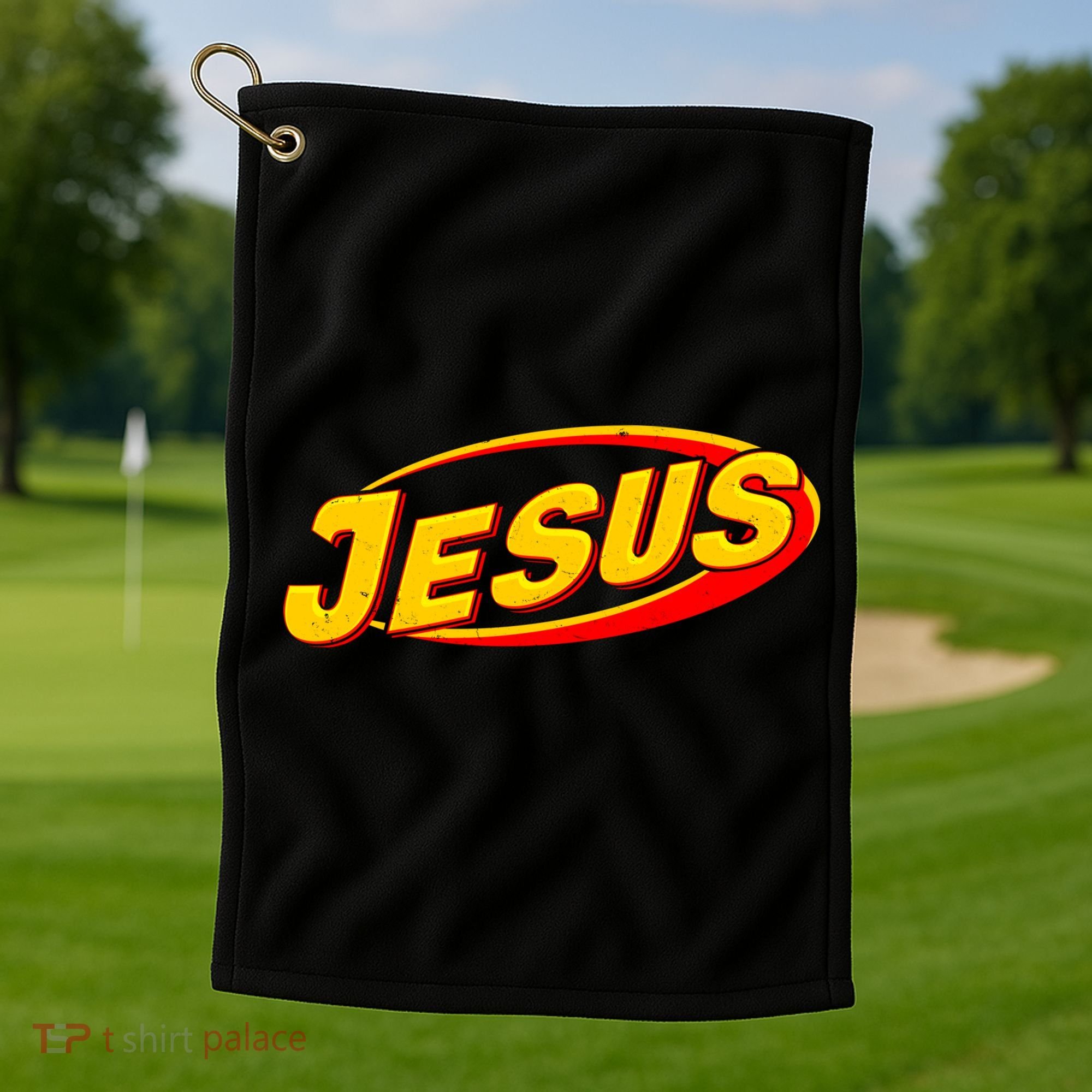 Jesus Sports Style Logo Golf Towel