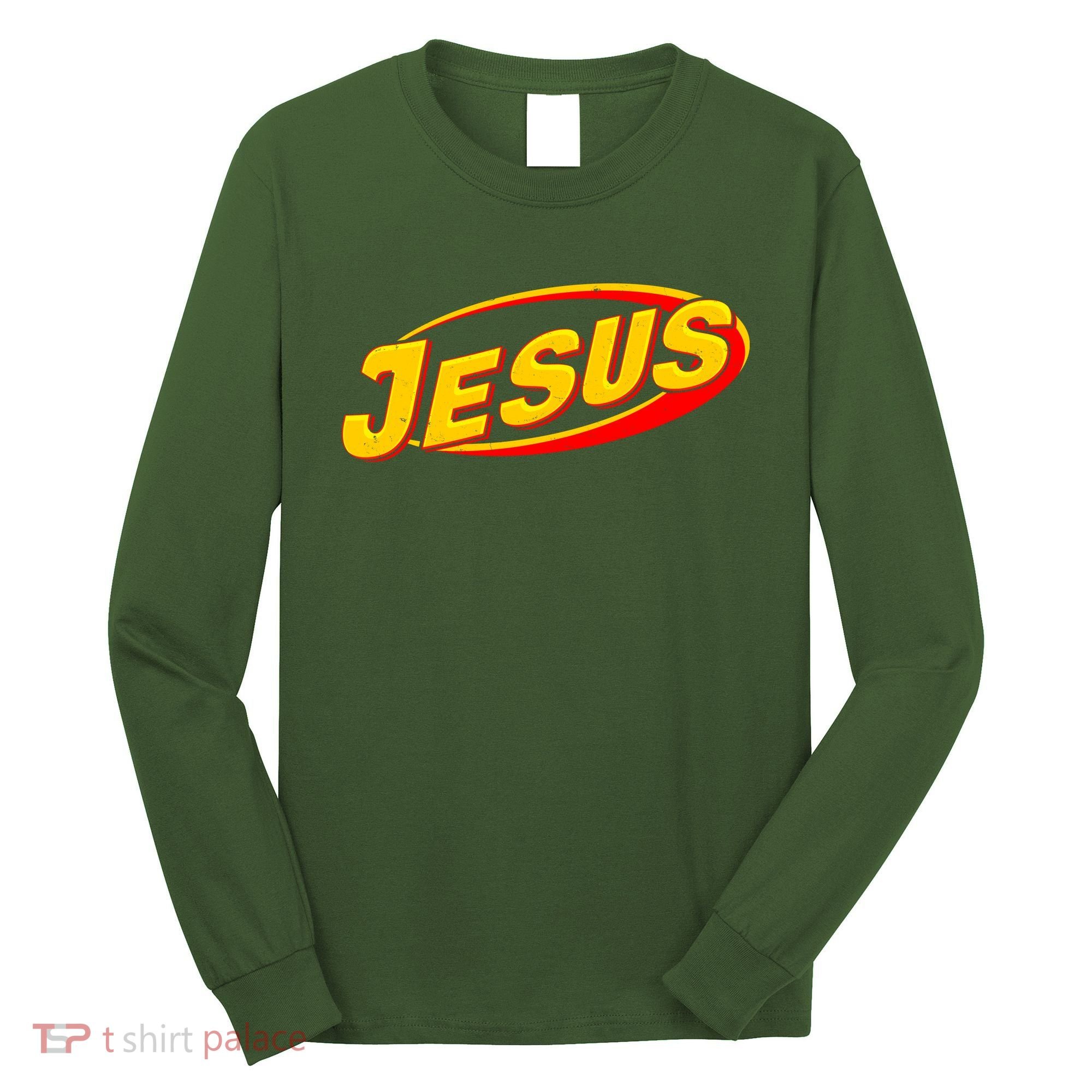 Jesus Sports Style Logo Long Sleeve Shirt