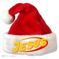 Jesus Sports Style Logo Santa Hat thumb 0