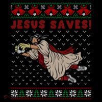 Jesus Saves Soccer Goal Keeper Ugly Christmas Sweater Gift Coffee Mug thumb 5