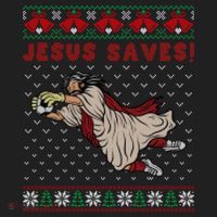 Jesus Saves Soccer Goal Keeper Ugly Christmas Sweater Gift Hat thumb 2
