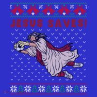 Jesus Saves Soccer Goal Keeper Ugly Christmas Sweater Gift T-Shirt thumb 7