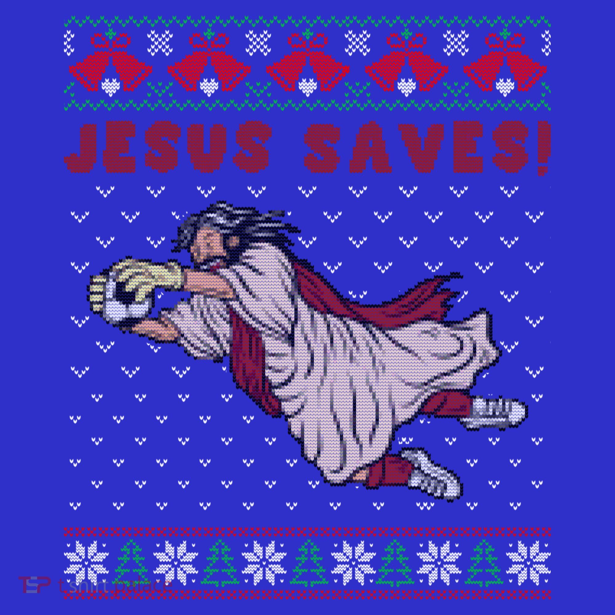 Jesus Saves Soccer Goal Keeper Ugly Christmas Sweater Gift T-Shirt