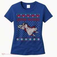 Jesus Saves Soccer Goal Keeper Ugly Christmas Sweater Gift Women's T-Shirt thumb 0
