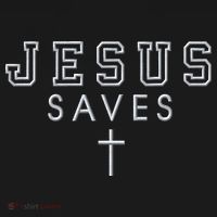 Jesus Saves Simple Cross Logo Christian Faith Hope Love Embroidered Women's Hoodie thumb 2