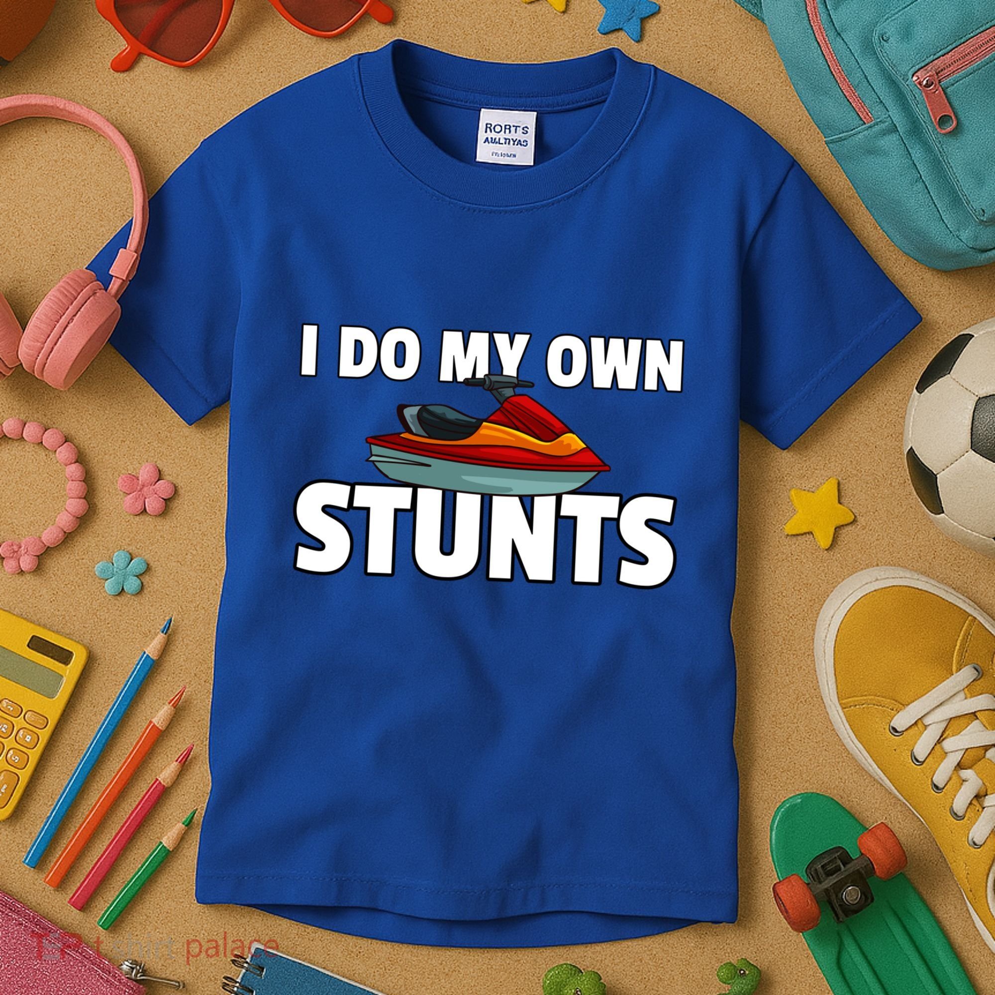 Jet Ski Stunts Gift Jet Skiing Skier Driver Water Sport Gift Kids T-Shirt