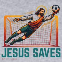 Jesus Saves Soccer Goalkeeper Women's Sweatshirt thumb 2