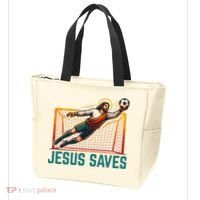 Jesus Saves Soccer Goalkeeper Tote Bag thumb 3
