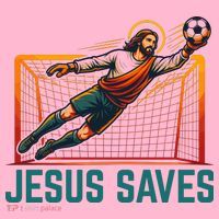 Jesus Saves Soccer Goalkeeper Coaster thumb 2