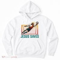 Jesus Saves Soccer Goalkeeper Hoodie thumb 0