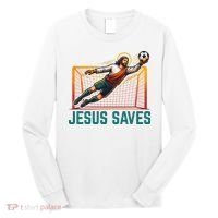 Jesus Saves Soccer Goalkeeper Long Sleeve Shirt thumb 0