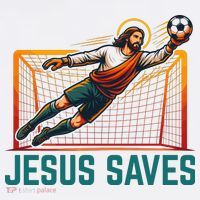 Jesus Saves Soccer Goalkeeper Long Sleeve Shirt thumb 2