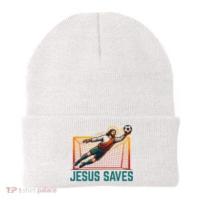 Jesus Saves Soccer Goalkeeper Beanie