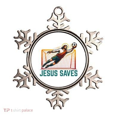 Jesus Saves Soccer Goalkeeper Ornament