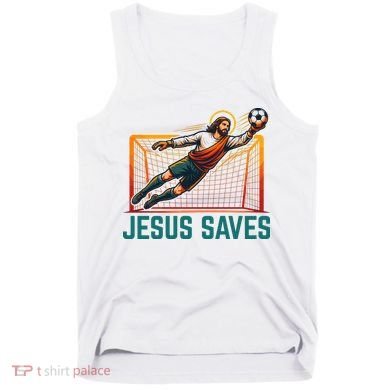 Jesus Saves Soccer Goalkeeper Tank Top